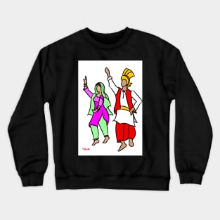 Punjabi couple Crewneck Sweatshirt